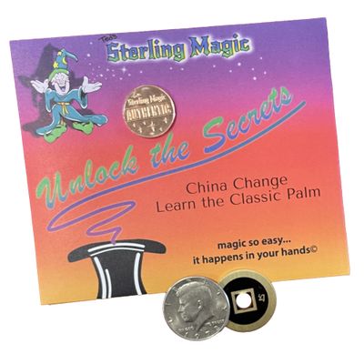 Ted's Sterling Magic China Change Trick Set, Learn to Master The Classic Palm with This Phenomenal Transformation (Bicentennial Edition)