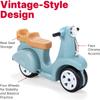 Step2 Ride Along Scooter Kids Push Car, Foot Powered Ride On Toy, Practice Balance with 4 Wheels, Made of Durable Plastic, Max Weight 40 lbs., For Toddlers 1.5-4 Years Old, Aqua view 3