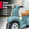 Step2 Ride Along Scooter Kids Push Car, Foot Powered Ride On Toy, Practice Balance with 4 Wheels, Made of Durable Plastic, Max Weight 40 lbs., For Toddlers 1.5-4 Years Old, Aqua view 4