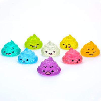 Unicorn Poop Mini Toys - Unicorn Party Favors - 50 pcs - Glitter Unicorns Party Supplies - Shimmering Rainbow Poop Mini Toy - Vending Machine Toys