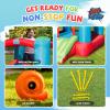ACTION AIR Toddler Inflatable Bounce House w/Blower, Durable Sewn & Extra Thick for Indoor/Outdoor Fun with Slide view 4