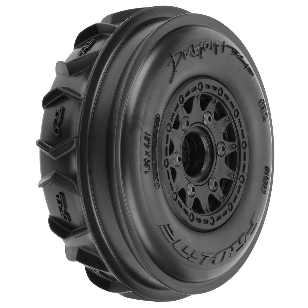 Pro-Line Racing Dumont Paddle/Rib SC 2.2/3.0 MTD Raid Blk F PRO1021210 RC Tire