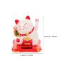 LIFKOME Waving Cat 3pcs Solar Powered Chinese Cute Wealth Welcoming Waving Cat for Home Display Office and Car dcor view 2