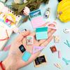 Mini School Supplies, 30Pcs Doll School Supplies Includes Mini Doll Backpack Laptops Glasses Blackboard Book Palette Paper Ruler Scissors Calculator for Dolls Accessories Set view 2