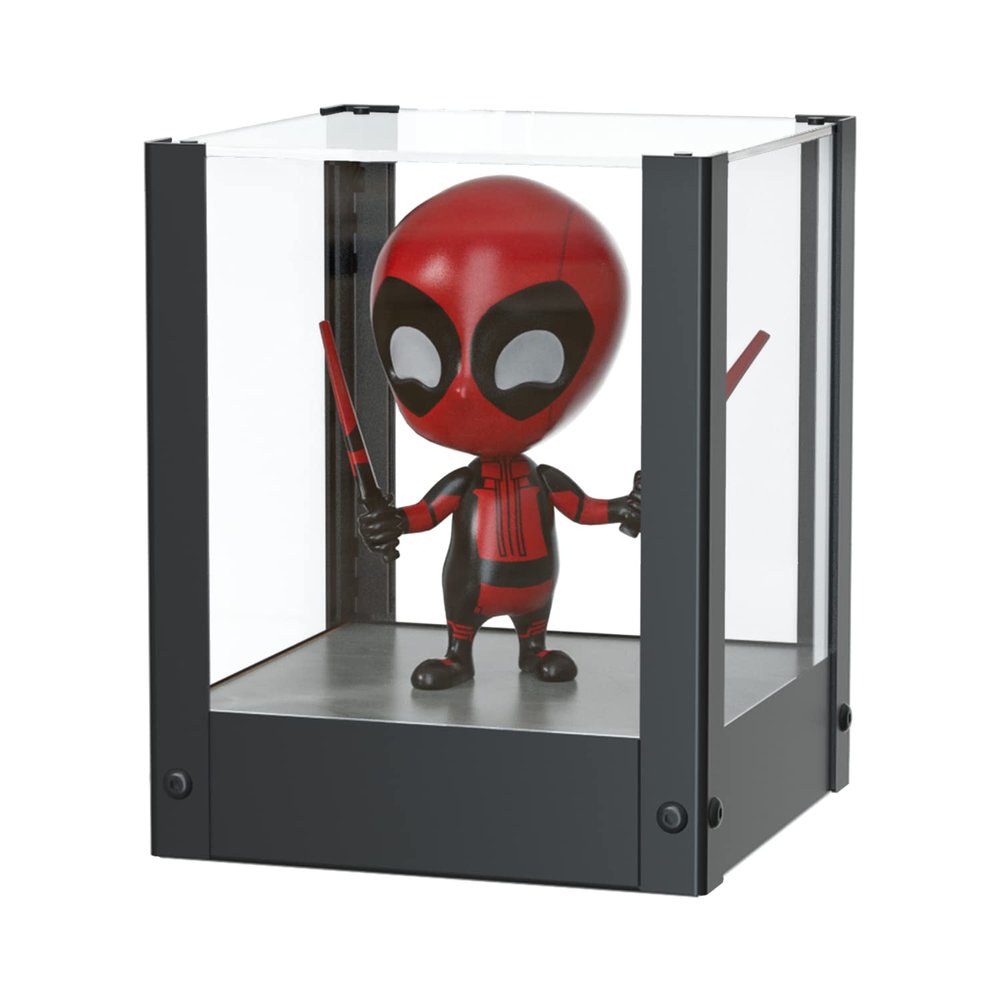 VIEWAY Display Case, Clear Acrylic Display Storage Box for Collectibles 5 Inch Action Figure Toys, Golf Ball Showcase Display Glass Case -MK889A