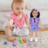 18INDC 18 Inch Girl Doll Clothes and Accessories School Supplies Playset with Clothes Set, School Bags, Sunglasses, Pencils, Pencil Sharpener, Notebooks, Phone, Hair Clip, Stickers No Dolls view 4