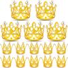 15Pcs Mini Crowns for Flower Bouquets, Mini Crown Cake Topper, Small Crystal Pearl Cupcake Toppers for Flower Arrangements Cupcake Baby Shower Birthday Party Wedding Decor view 1