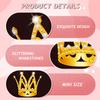 15Pcs Mini Crowns for Flower Bouquets, Mini Crown Cake Topper, Small Crystal Pearl Cupcake Toppers for Flower Arrangements Cupcake Baby Shower Birthday Party Wedding Decor view 3
