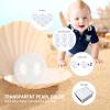 TRENDBOX 100 Ocean Balls for Babies Kids Children Soft Plastic Birthday Parties Events Playground Games Pool (Transparent) view 4