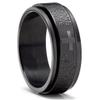 Adreamz Our Father Spinner - Black Stainless Steel Religious Cross Serenity Fidget Spinner for Anxiety - Lord's Prayer Rotatable Ring 11.5 view 1