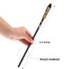Bubbmi Black Crystal Witch Magic Wand, Gemstone Wizard Halloween Christmas Cosplay Accessories Sorcerer Collection Witchcraft Props with Gift Box (Black 1) view 4