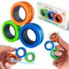 Dermasy Magnetic Rings Fidget Toy 3 PCS Set Novelty Fidget Toys for Stress and Anxiety Relief Great Gift for Teens Kids Adults with OCD ADHD Autistc (3Pcs Multicolor (New)) view 1