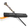 Bubbmi Crystal Witch Magic Wand with Crystal, Wooden Gems Wizard Halloween Christmas Cosplay Accessories Sorcerer Collection Witchcraft Props with Gift Box (Black 3) view 1