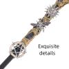 Bubbmi Crystal Witch Magic Wand with Crystal, Wooden Gems Wizard Halloween Christmas Cosplay Accessories Sorcerer Collection Witchcraft Props with Gift Box (Black 3) view 4