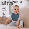 10 Pack Cotton Snap Bibs for Baby Boy Girl, Super Soft Drool Bibs for Teething and Feeding view 2