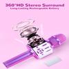 Amazmic Toys for Girls, Kids Karaoke Microphone Toddler Microphone for Kids with Lights, for Girls, Birthday New Year Party Boys Toy Age 3 4 5 6 7 8+(Light Purple) view 2
