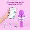 Amazmic Toys for Girls, Kids Karaoke Microphone Toddler Microphone for Kids with Lights, for Girls, Birthday New Year Party Boys Toy Age 3 4 5 6 7 8+(Light Purple) view 3