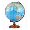 OLOTU Globe Classic Newest Embossed World Globe with Wood Base Rustic Decorative Desktop Globe Geographical Globe Kids Globe 12.5 Inch Globe for Decor view 1