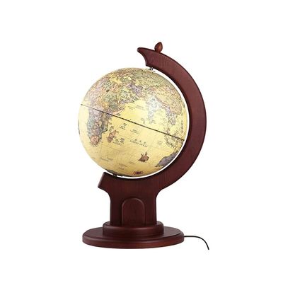OLOTU Globe High -end Retro World Globe Lanterns and Wooden Stand -Like World Globe Decorative Globe Lighting Children and Adult Led World Globes Globe for Decor