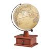 OLOTU Globe Geographical World Earth Ceremony with A Wooden Rack Children to Light Up The World Gecest, Retro World Globally 20 Cm /7.8 Inches Globe for Decor view 1