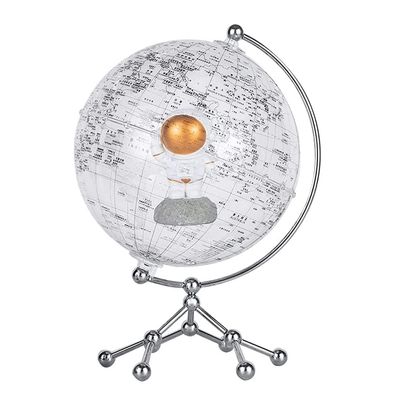 OLOTU Globe Cute and Exquisite World Earth Ceremony with A Metal Tripod 7.8 Inches (20 Cm) DIY Built -in Earth Earth's Interesting Astronaut Doll Globe for Decor