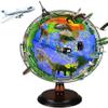 OLOTU Globe Newest World Globe 3D Stereo Lighting Kids Adult Globe Lights World Globe with Wooden Stand 32cm/12.5" Globe for Decor view 1
