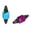 2Pcs RC Aluminum Fuel Tank Air Cooler Universal RC Car Engine Accessories for HSP 1/8 1/10 94122 94188 RC Car, Blue and Purple view 2