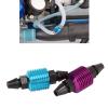 2Pcs RC Aluminum Fuel Tank Air Cooler Universal RC Car Engine Accessories for HSP 1/8 1/10 94122 94188 RC Car, Blue and Purple view 3