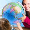 OLOTU Globe World Globe with Metal Stand and Magnifying Glass Geographic Globe Desk Hd Map Globe for Adults and Kids Globe for Decor view 4