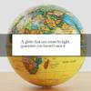 OLOTU Globe New Magnetic Rotating Globe 5.5 Inch Diameter World Globe Globe No Battery Antique Yellow Globe Light Power Rotating Globe for Decor view 4