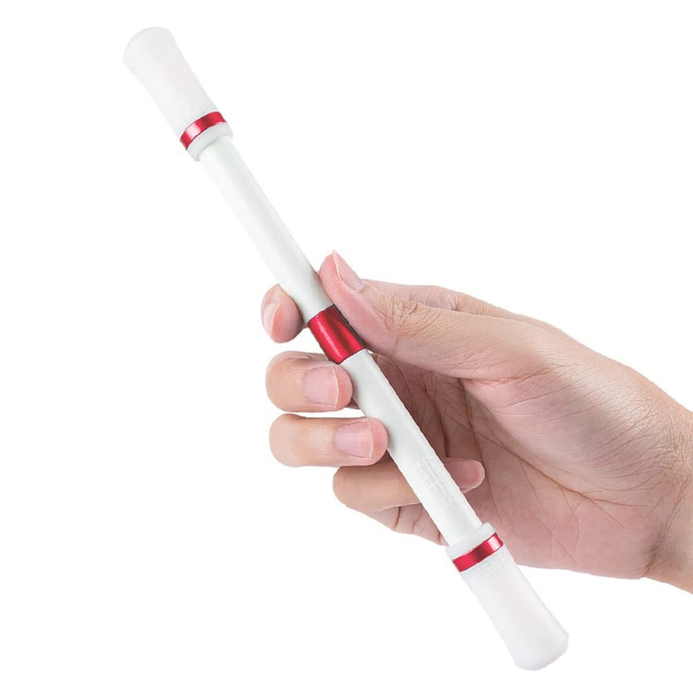 Surakey Spinner Pen Finger Pen Rotating Gaming Gel Pens Flying Pen Finger Rotating Pen Entertainment Release Pressure Toy for Kids Students Teens Student Games Gift (White Red)