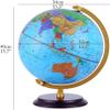 OLOTU Globe Newest Edition World Globe with Wooden Stand World Globe Light Kids Globe 32cm/12.5" Globe for Decor view 2