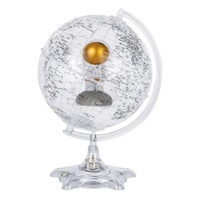 OLOTU Globe Cute and Exquisite World Earth Ceremony with A Metal Tripod 7.8 Inches (20 Cm) DIY Built -in Earth Earth's Interesting Astronaut Doll Globe for Decor