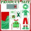 Bencailor Christmas Elf Accessories Elf Clothes Set Including Bathrobe Christmas Sleeping Bag Apron Hammock Shoes Scarf for Xmas New Year Party Decor(Elegant Style) view 3