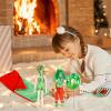 Bencailor Christmas Elf Accessories Elf Clothes Set Including Bathrobe Christmas Sleeping Bag Apron Hammock Shoes Scarf for Xmas New Year Party Decor(Elegant Style) view 4