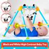 GKDOMS Baby Spiral Hanging Stroller and Car Seat Toys Black and White High Contrast Sensory Toy Newborn Plush Activity Toys Party Favors Quality Gifts for Baby Shower Valentine's-BEE view 2
