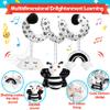 GKDOMS Baby Spiral Hanging Stroller and Car Seat Toys Black and White High Contrast Sensory Toy Newborn Plush Activity Toys Party Favors Quality Gifts for Baby Shower Valentine's-BEE view 4