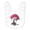 Beautiful Baby Bibs - Magenta Tree Baby Feeding Bibs - Colorful Bibs for Eating view 1