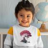 Beautiful Baby Bibs - Magenta Tree Baby Feeding Bibs - Colorful Bibs for Eating view 4