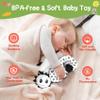 GKDOMS Baby Spiral Hanging Stroller and Car Seat Toys Black and White High Contrast Sensory Toy Newborn Plush Activity Toys Party Favors Quality Gifts for Baby Shower Valentine's-OWL view 3