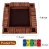 GOTHINK 1-4 Player Shut The Box Dice Game, 11.5-inch Wooden Board Table Math Game with 10 Dices - Math & Decision Skills for Adults/Kids, Perfect for Home Class Parties & Pubs - Classic Tabletop Fun view 2