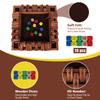 GOTHINK 1-4 Player Shut The Box Dice Game, 11.5-inch Wooden Board Table Math Game with 10 Dices - Math & Decision Skills for Adults/Kids, Perfect for Home Class Parties & Pubs - Classic Tabletop Fun view 4