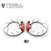 TREAL Aluminum 7075 Brake Disc with Calipers (2) for Redcat GEN9-Silver view 2
