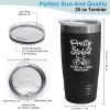 Cycling Black Viking Tumbler 20oz - Pretty Stoked To Be - Bike Sport Hobby Biking Outdoor Activity Rider Funny Mountain Workout Off Road Uncle view 3