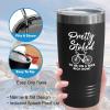Cycling Black Viking Tumbler 20oz - Pretty Stoked To Be - Bike Sport Hobby Biking Outdoor Activity Rider Funny Mountain Workout Off Road Uncle view 4