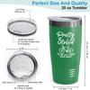Cycling Green Viking Tumbler 20oz - Pretty Stoked To Be - Bike Sport Hobby Biking Outdoor Activity Rider Funny Mountain Workout Off Road Uncle view 3
