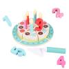 Birthday Cake Cutting Toys, Wooden Play Food Set for Kids Toddlers, Pretend Play Kitchen Toys for Boys Girls view 1