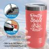 Cycling Coral Viking Tumbler 20oz - Pretty Stoked To Be - Bike Sport Hobby Biking Outdoor Activity Rider Funny Mountain Workout Off Road Uncle view 4