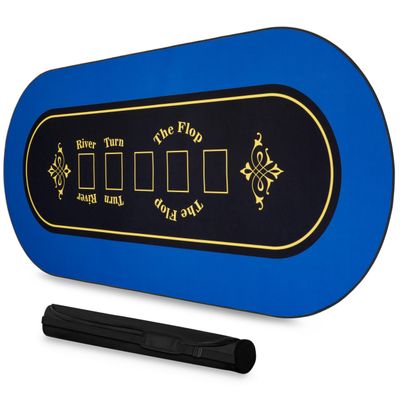 Texas Hold'em Poker Mat for Table 73 x 31.5 Inches, Barrington Replacement, Poker Table Top Fits Up to 10 Players, for Blackjack and Casino Games