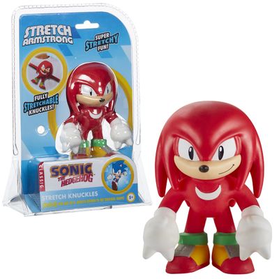 Character Options ltd 07938 SEGA Stretch Sonic Knuckles Toy. Amazing Stretchy Fun. Perfect Christmas OR Birthday Present for Boys and Girls, Multi-Color